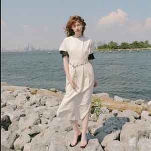 Ajaie alaie sorella dress beige medium